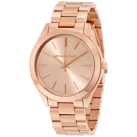 michael kors rose gold tone analogue watch|rose gold mk watch cheap.